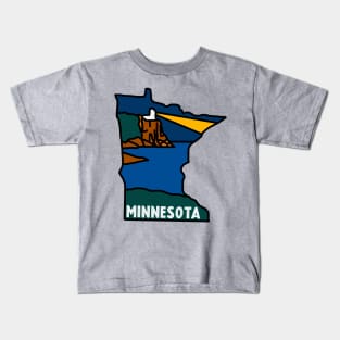 Minnesota North Shore Decal Kids T-Shirt